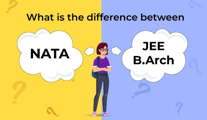 What is the difference between JEE B. Arch and NATA?